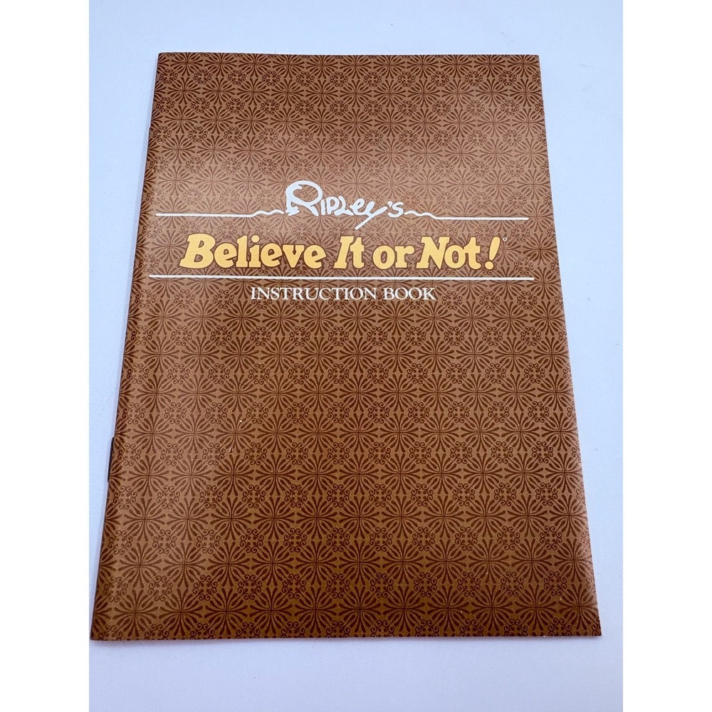 Ripley's Believe It or Not! Vintage 1984 Milton Bradley Trivia Game Complete - Picture 5 of 9